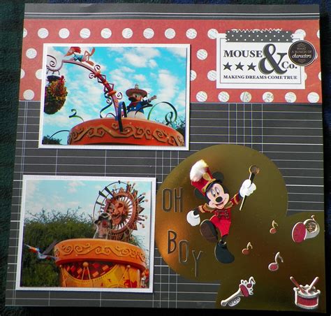 Handmade Scrapbook Layout Disneyland Simple Stories Say Cheese Ii