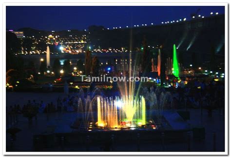 Brindavan Gardens Musical Fountain