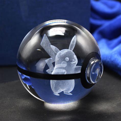 Pikachu Pokeball Pokemon Crystal Pokeball Master Ball Etsy