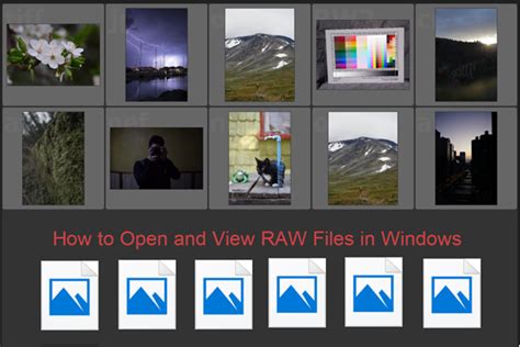 How to Open RAW Files in Computer Free