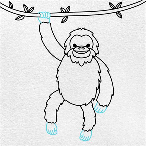 Simple Orangutan Drawing