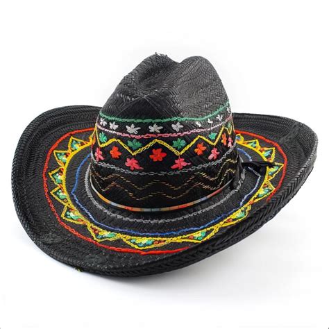 Premium Photo | Black mexican sombrero