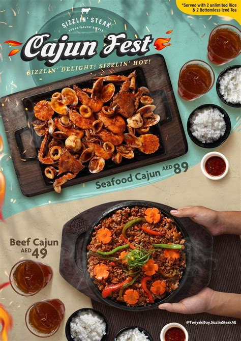 Cajun Fest in 2024 | Food menu design, Food menu, Food ads