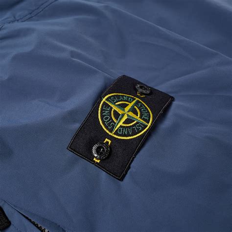 Stone Island Nylon Garment Dyed Hooded Jacket Avio Blue END US