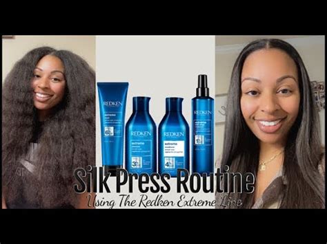 Silk Press Routine Using Redken Extreme Line Natural Hair Straight