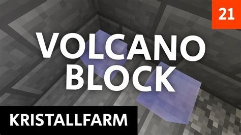 Kristallfarm Minecraft Volcano Block Youtube