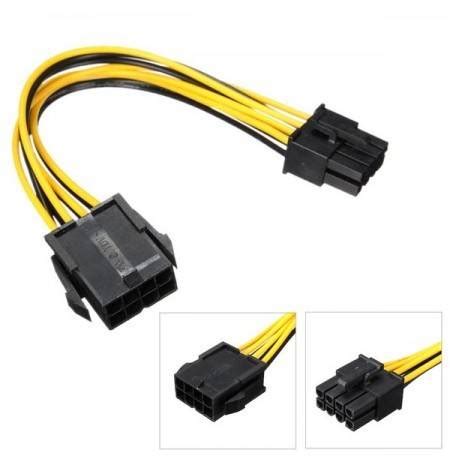 CABLE EXTENSIÓN PARA TARJETA DE VIDEO PCIE 8 PINES MACHO A 8 PIN HEMBRA