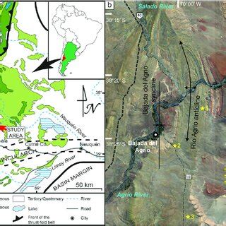 A Simplified Geological Map Of The Neuqu En Basin Indicating The