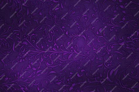 Premium AI Image | Abstract violet background with floral pattern