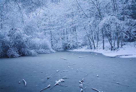 Icy Pond Oregon Photograph