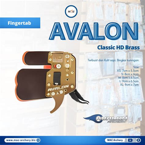 Jual Fingertab Avalon Classic Brass Prime Leather Finger Tab Busur