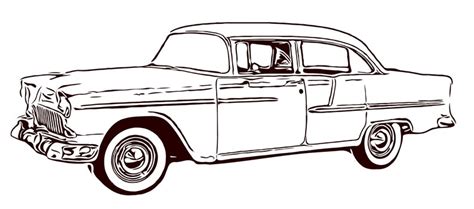 Chevy Belair Png Svg Dxf Eps Vector Files For Engraving Etsy