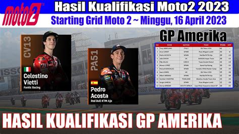 Hasil Kualifikasi Moto Gp Amerika Dan Starting Grid Gp Amerika