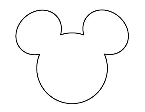 Mickey Mouse Printable Template