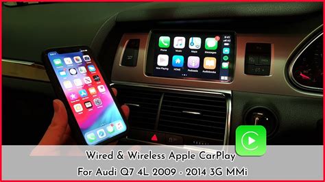 Audi Q7 4l Wired And Wireless Carplay Integration With Touch Overlay