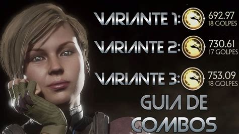 Guia De Combos De Cassie Cage Variantes Competitivas Mortal Kombat