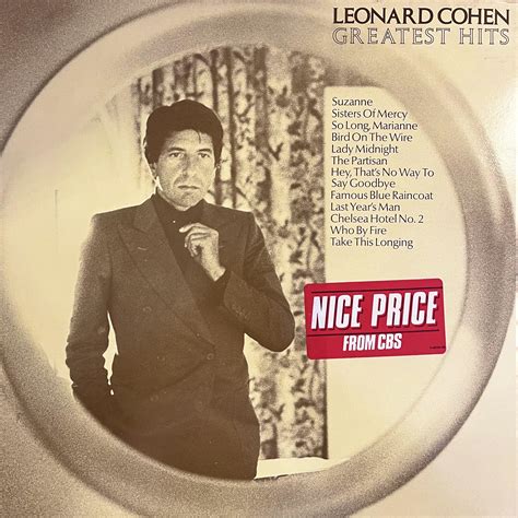 LEONARD COHEN GREATEST HITS