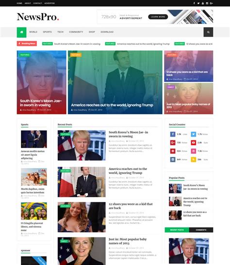 35+ Free News Blogger Templates & Themes 2020 - Templatefor