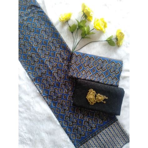 Jual Batik Motif Manggar Dan Songket Set Embos Shopee Indonesia