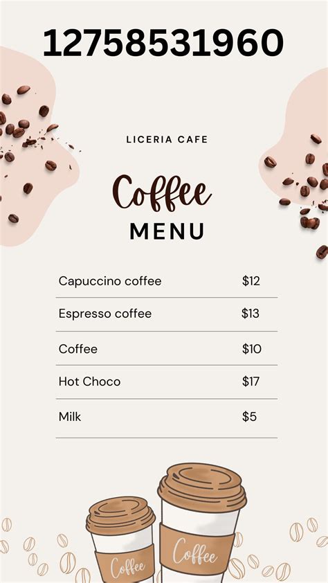 Bloxburg Coffee Shop Decal Vintage Cafe Menu Design NBKomputer