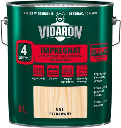 VIDARON IMPREGNAT GRUNTUJĄCY 9L V01 BEZBARWNY 91019957 Cena Opinie