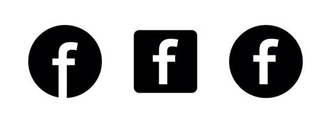 Facebook Logo Black PNGs for Free Download