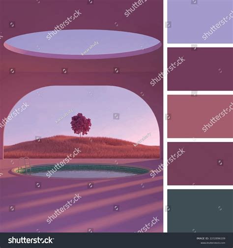 Color Palette Color Harmony Art Work Stock Vector (Royalty Free ...