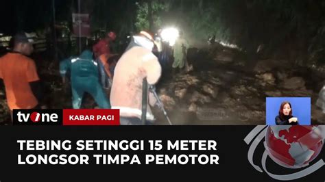 Tebing Setinggi Meter Di Jalur Telaga Sarangan Longsor Usai Diguyur