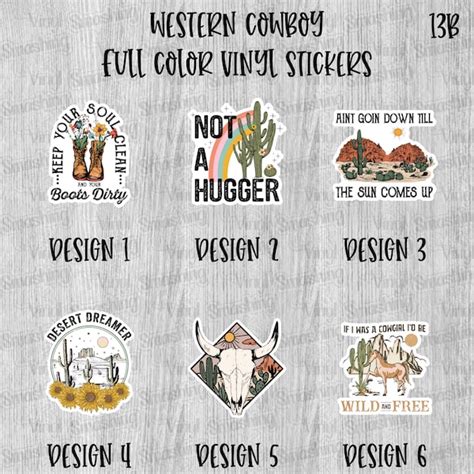 Western Decals Etsy