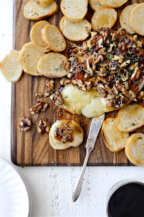 Honey Baked Brie With Fig Jam And Walnuts Simply Scratch