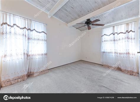 Empty House Interior Old Construction White Walls Rendering Stock Photo ...