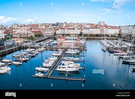 Sight Seeing Over Looking La Coruna Spanish Hi Res Stock Photography