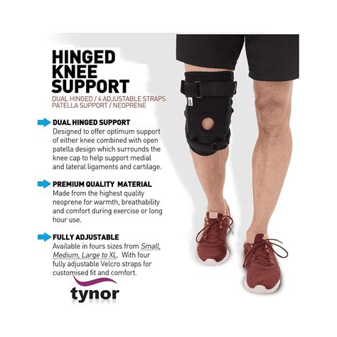 Tynor Knee Wrap Hinged Neoprene Large