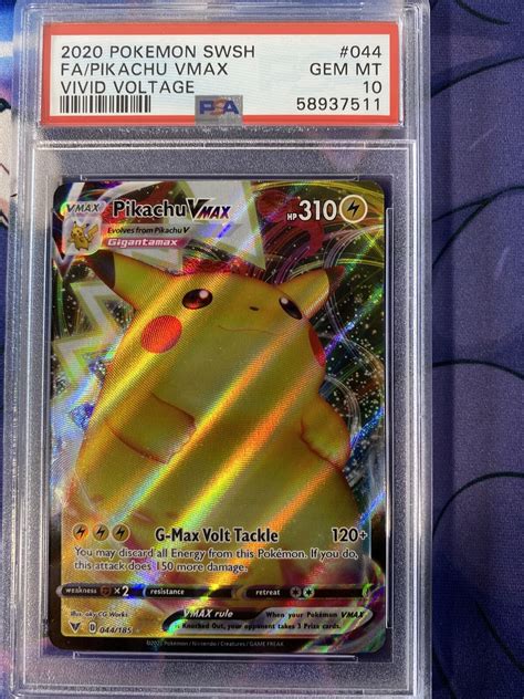 Pokemon Sword And Shield Vivid Voltage Pikachu Vmax Psa Gem