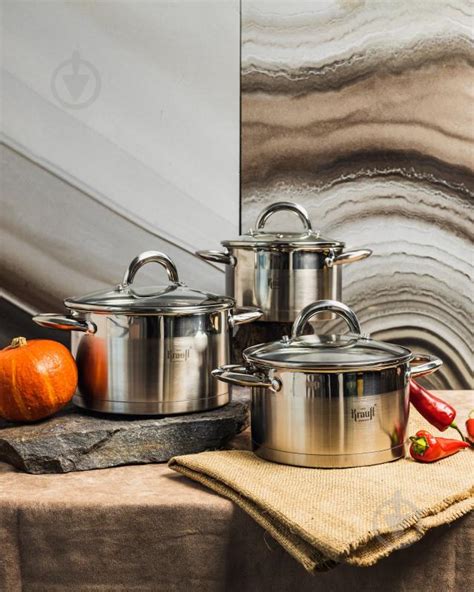 ᐉ Набір каструль Krauff Grand Chef 6 предметів 26-238-064 • Краща ціна ...