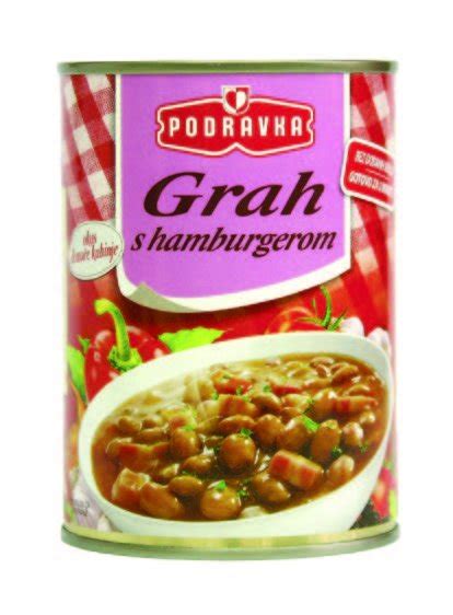 Grah S Kobasicom Ili S Hamburgerom Podravka 400 G Tommy Akcija