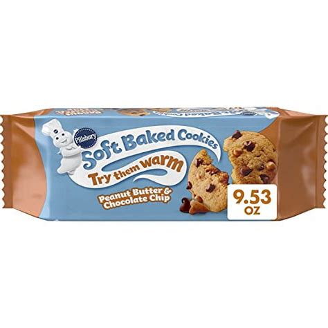 Pillsbury Soft Baked Cookies Peanut Butter And Chocolate Chip 18 Ct