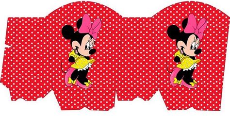 Minnie Rojo Con Lunares Blancos Cesta Para Imprimir Gratis Ideas Y