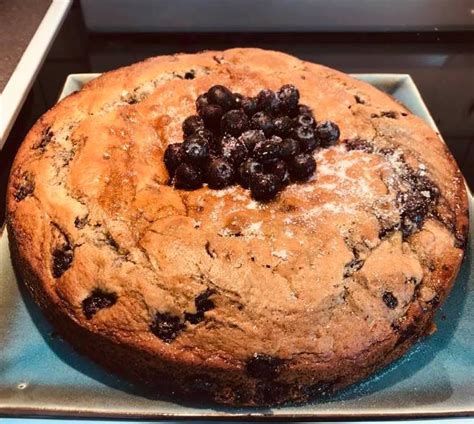 Gâteau aux Bleuets et Sirop D érable