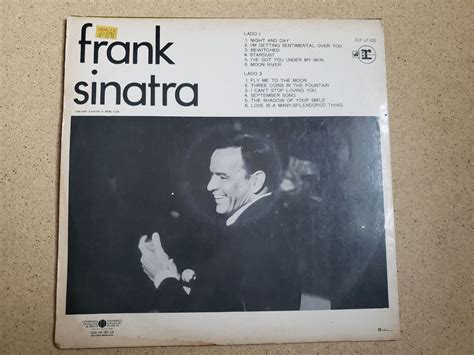 Disco De Vinil Frank Sinatra Autografos De Sucessos Item De M Sica