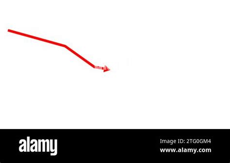 Animated Red Arrow Recession Chart Of Economy Economic Crisis