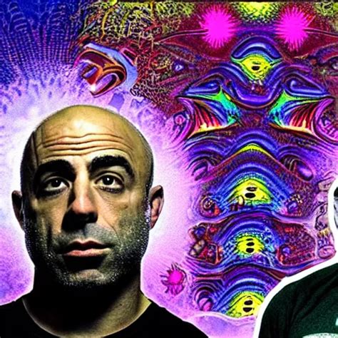 Joe Rogan Having A Dmt Trip With Aliens Stable Diffusion