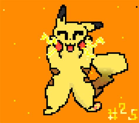 Pokemon Pixel Art Pikachu