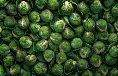 close   brussels sprouts  stock photo  vecteezy