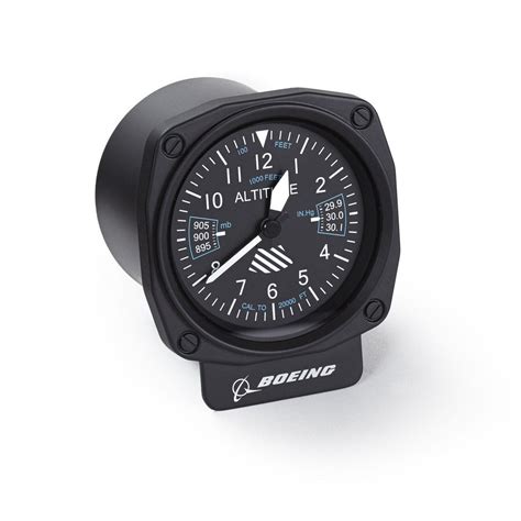 Boeing Cockpit Altimeter Desk Clock Desk Clock Clock Pilot Ts