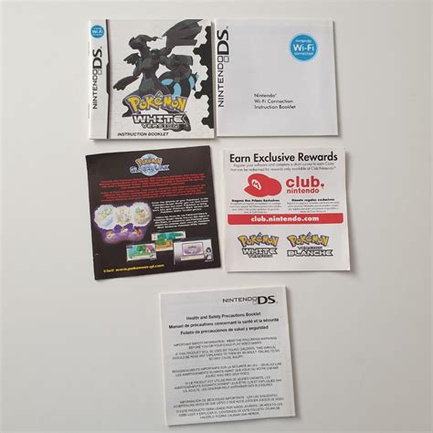 Case And Manuals Only Pokemon White Version Nintendo Ds Genuine No