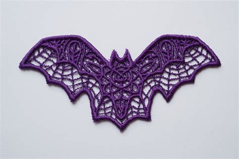 Halloween Lace Bats Bat Lace Charms Flying Bat Hallowen Etsy