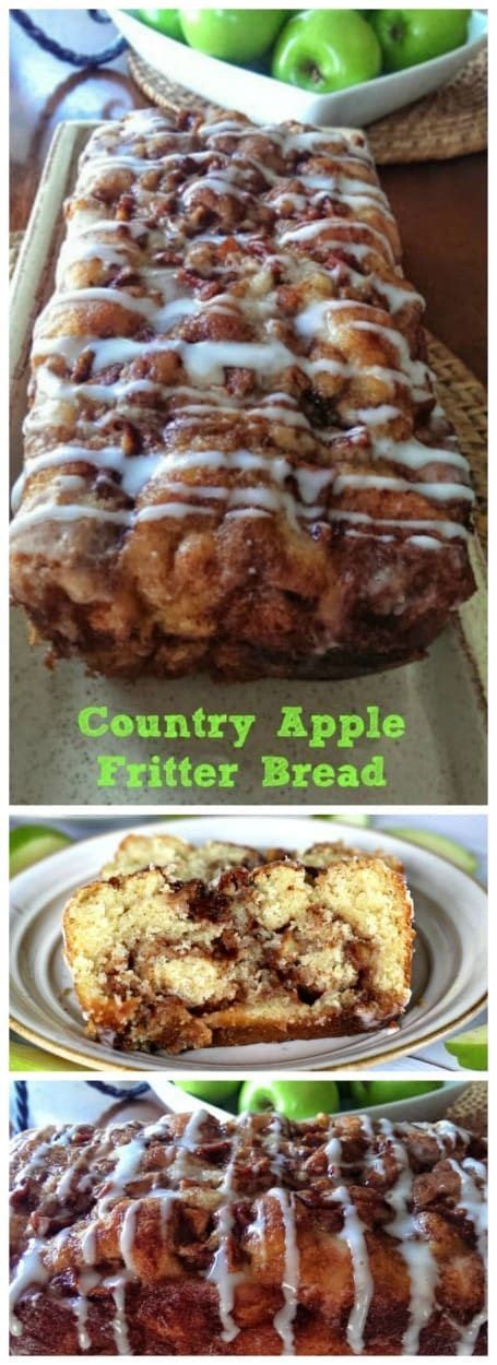 Awesome Country Apple Fritter Bread Recipe Apple Fritter Bread Apple Fritters Bread