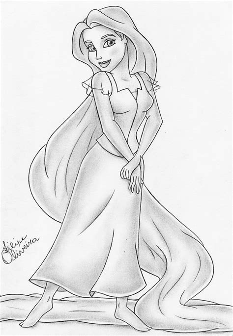 Disney Drawing Princess At Getdrawings Free Download