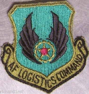 Embroidered Military Patch Usaf Air Force Logistics Command New Muted